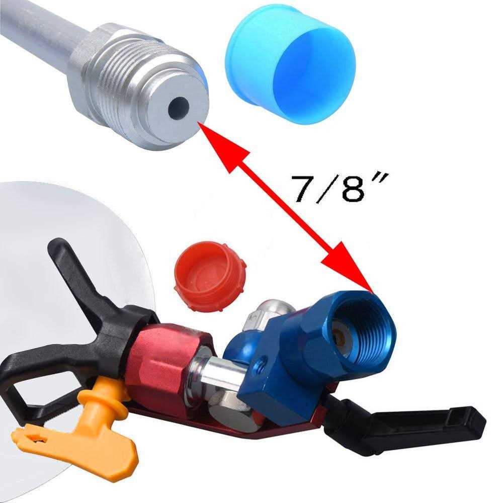 JWGJW 120025 Spray Guide Accessory Tool for All Airless Paint Sprayer 7/8 w/ 517 Tip with 10 Inch Extension Pole - Cheap Fitting