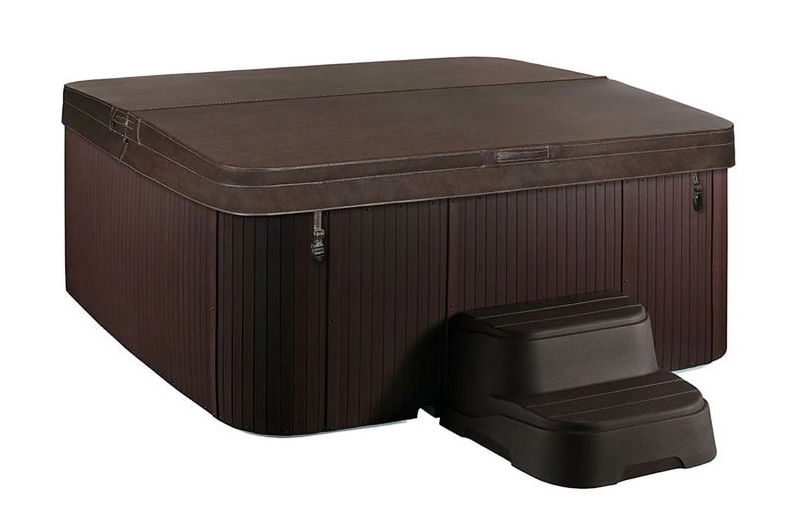 Lifesmart Coronado (LS600DX) Hot Tub - 7 Person, 65-Jet, 220v Spa with Tub Cover and Spa Step, Sea Salt/ Espresso Brown - Cheap Fitting
