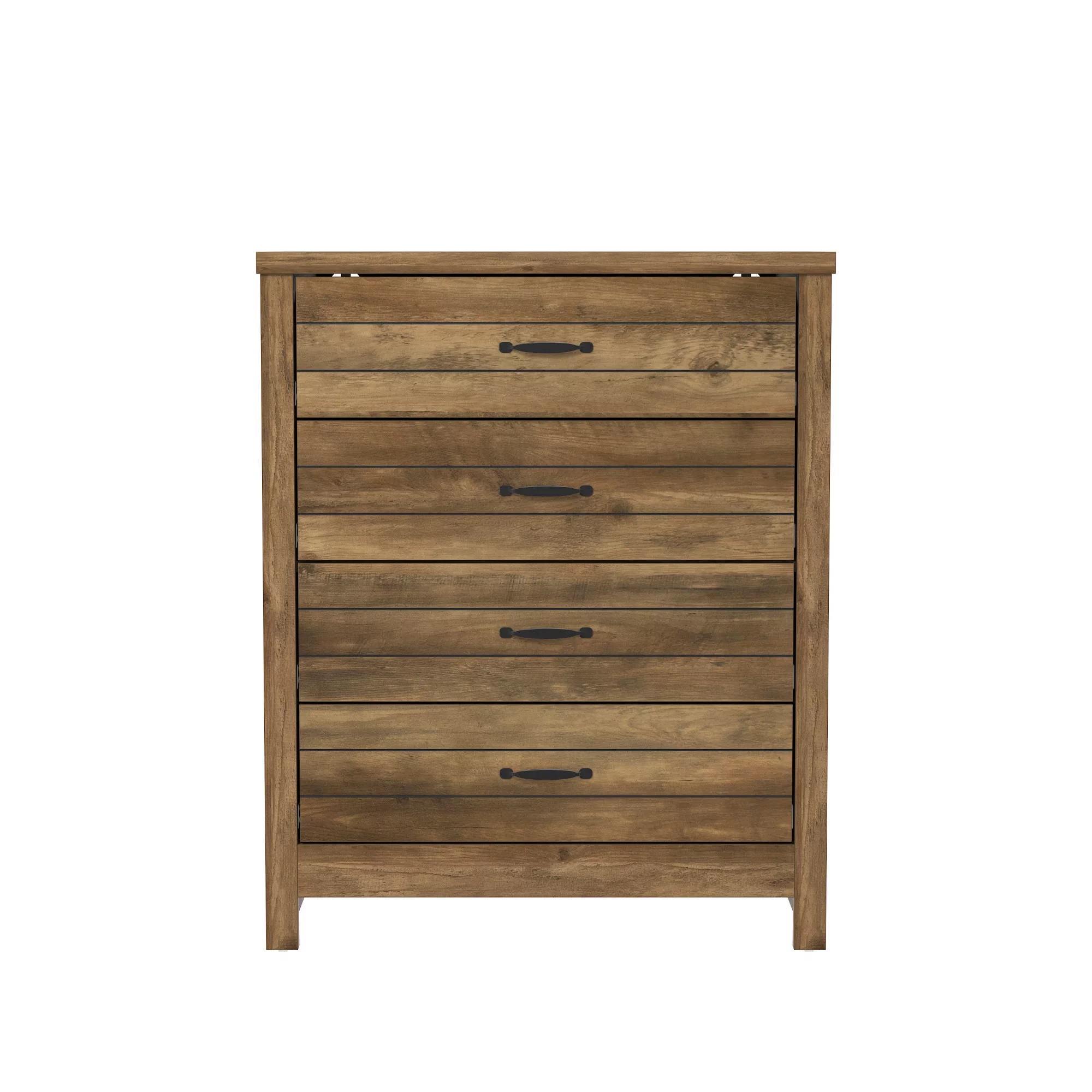 Lancaster Farmhouse 4-Drawer Dresser, Gray & Oak, by Hillsdale Living Essentials - Cheap Fitting