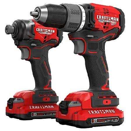 Craftsman V20 Cordless Brushless 2 Tool Combo Kit - Cheap Fitting