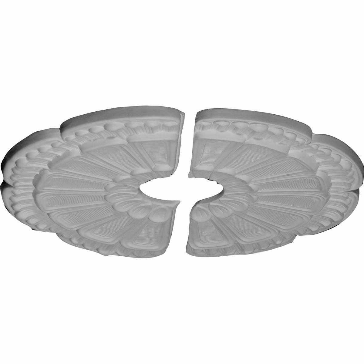 Ekena Millwork CM18FW2 18 1/2OD x 3 5/8ID x 7/8P Flower Ceiling Medallion - Cheap Fitting