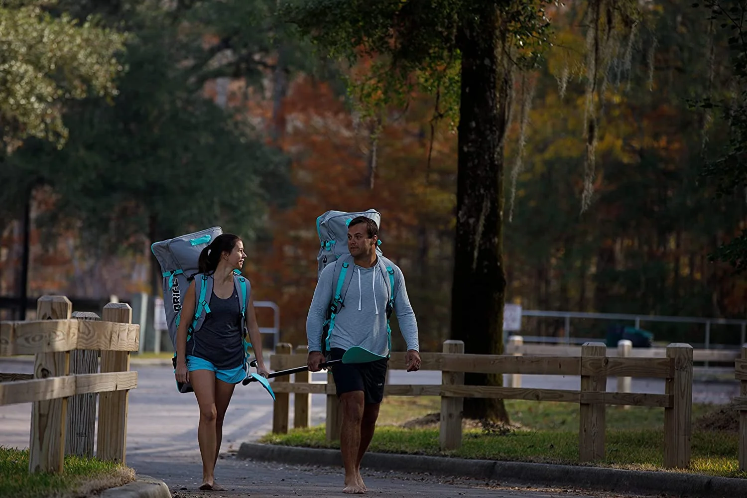 Drift Inflatable Stand Up Paddle Board - SUP Paddle Board and Accessories, Including Pump, Paddle, and More - Classic Woodgrain, Adult, 11'6