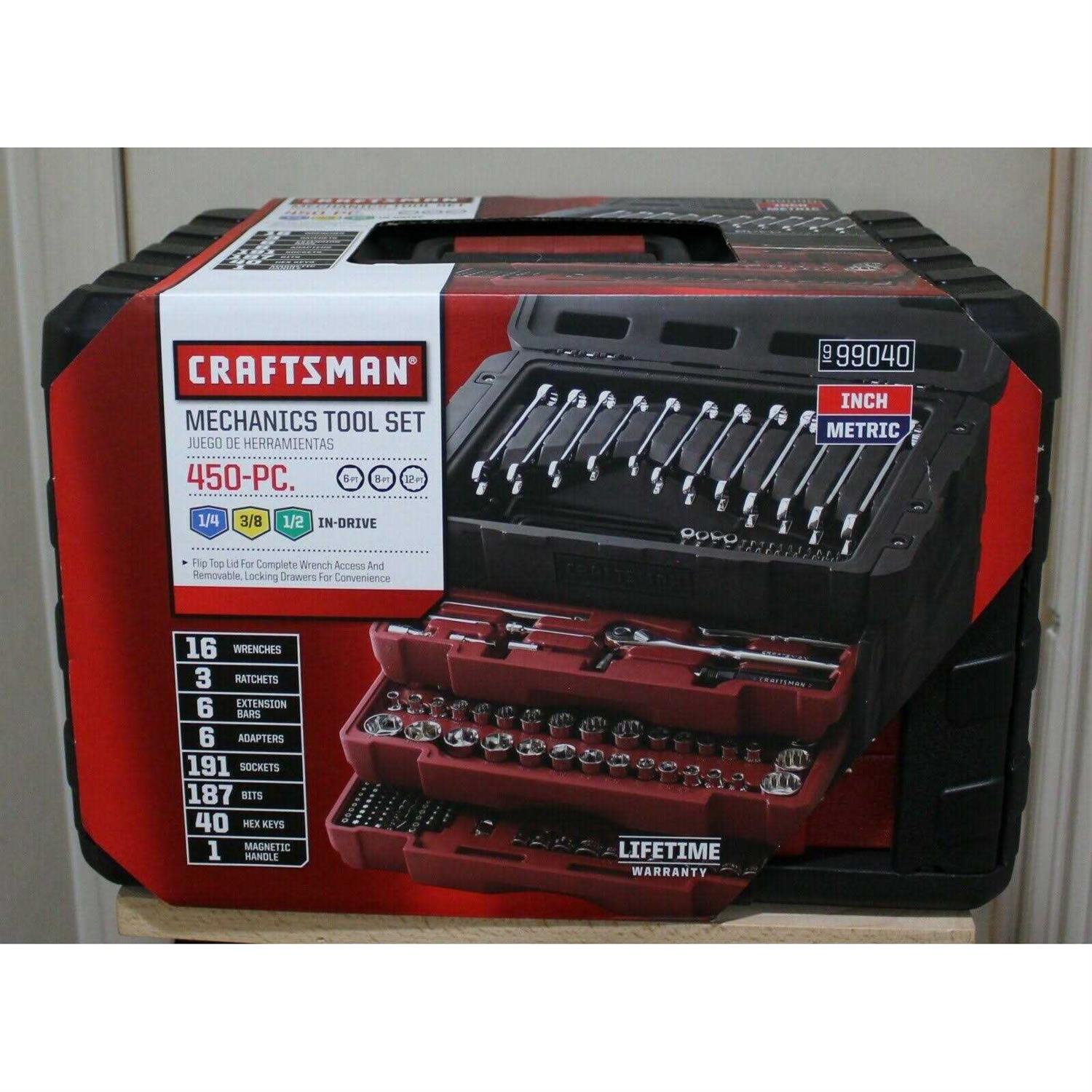 Craftsman 450 Piece Mechanic’s Tool Set With 3 Drawer Case - Cheap Fitting