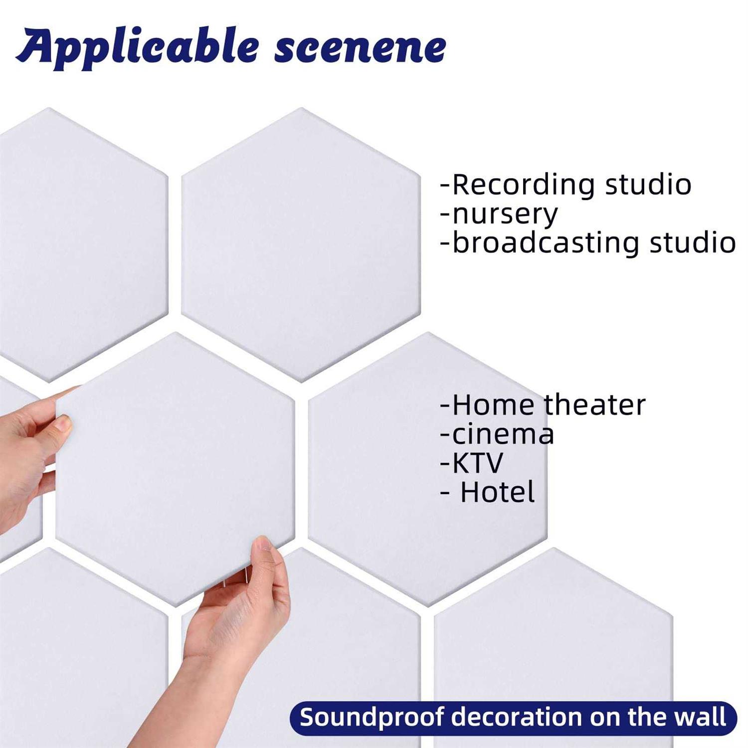 18 Pack Self-adhesive Acoustic Panels Soundproof Wall Panels 12X10X 0.4 Sound Absorbing Panel for Decoration Sound Deadening Panels Acoustic - Cheap Fitting