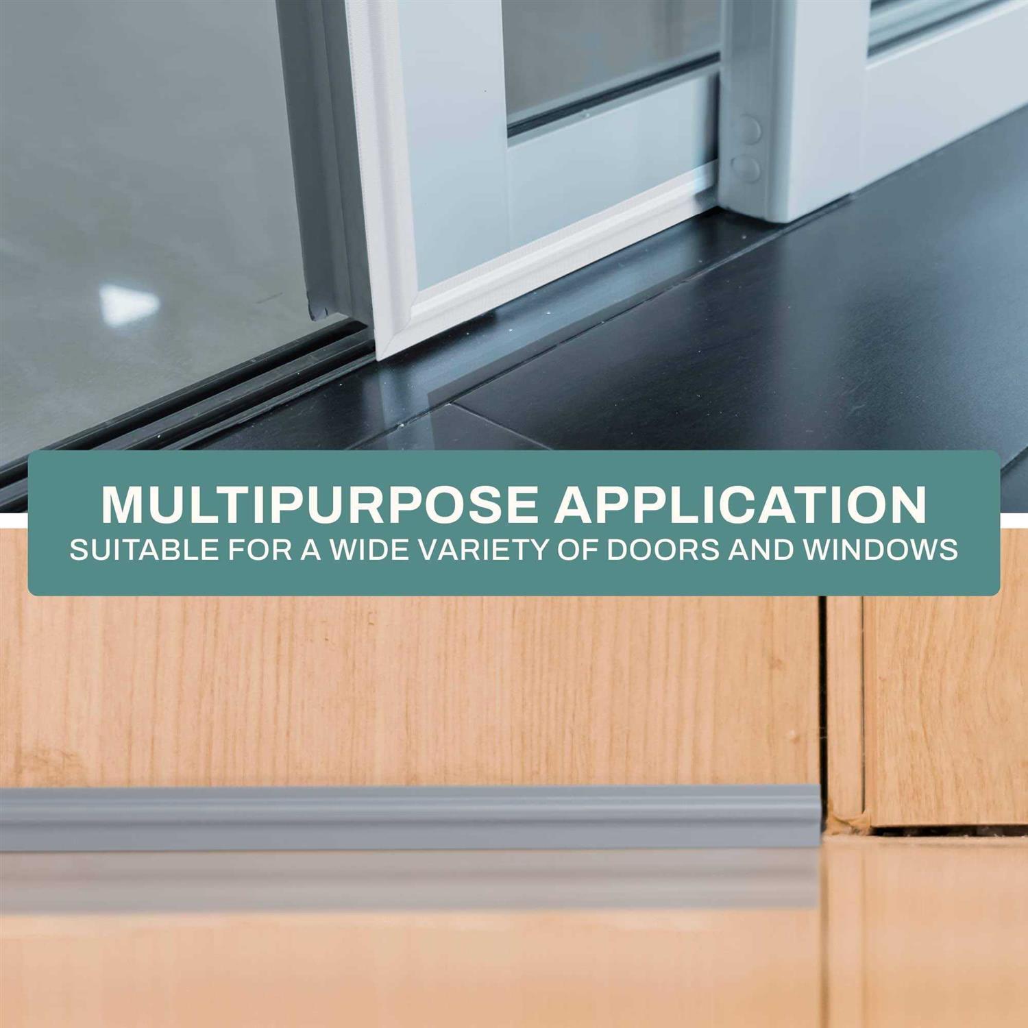 Home Intuition Sliding Door Gap Filler & Window Draft Stopper 33” Weatherstripping Self Adhesive Foam Seal Strip - Cheap Fitting