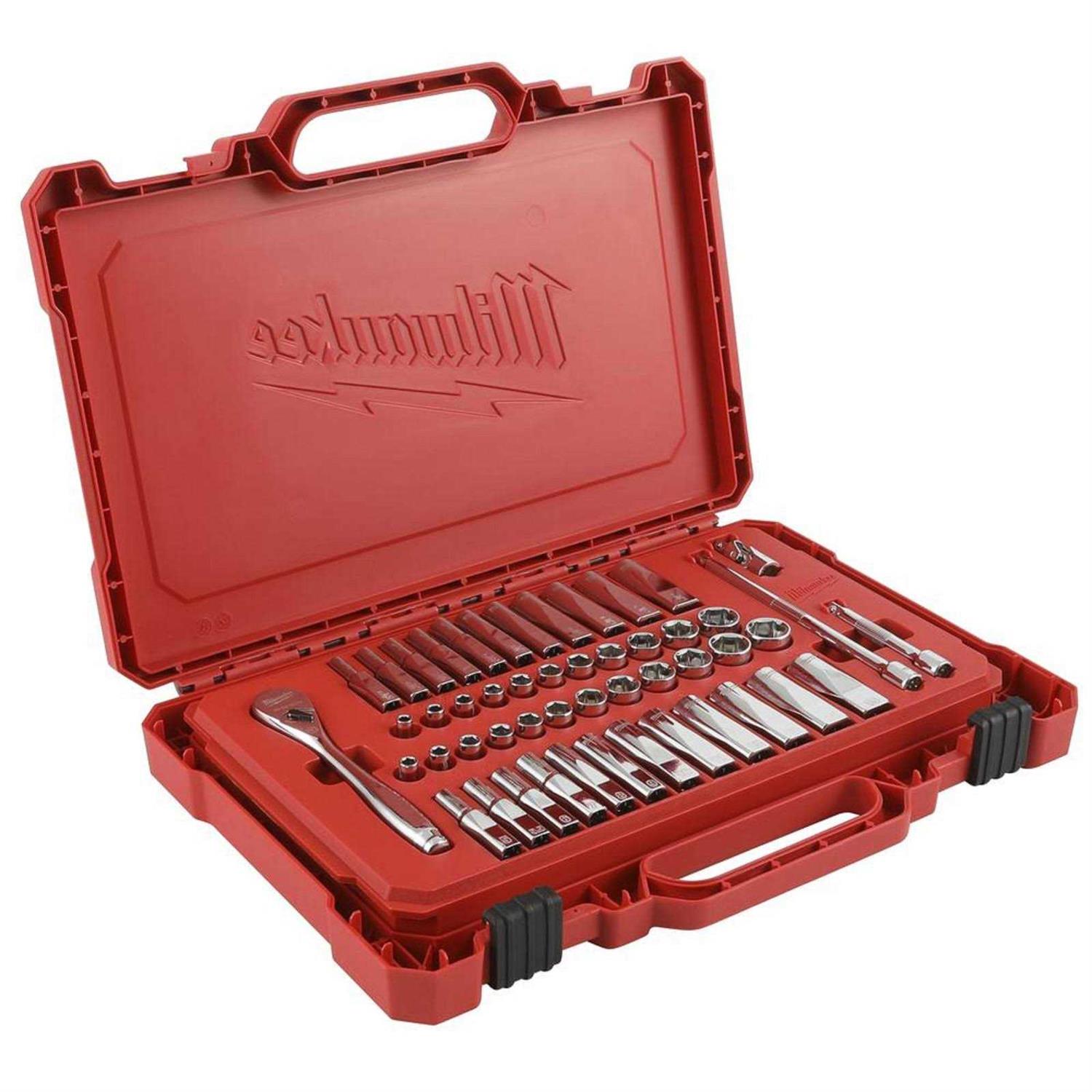 Milwaukee 48-22-9004 1/4 Drive Ratchet & Socket Set - Cheap Fitting