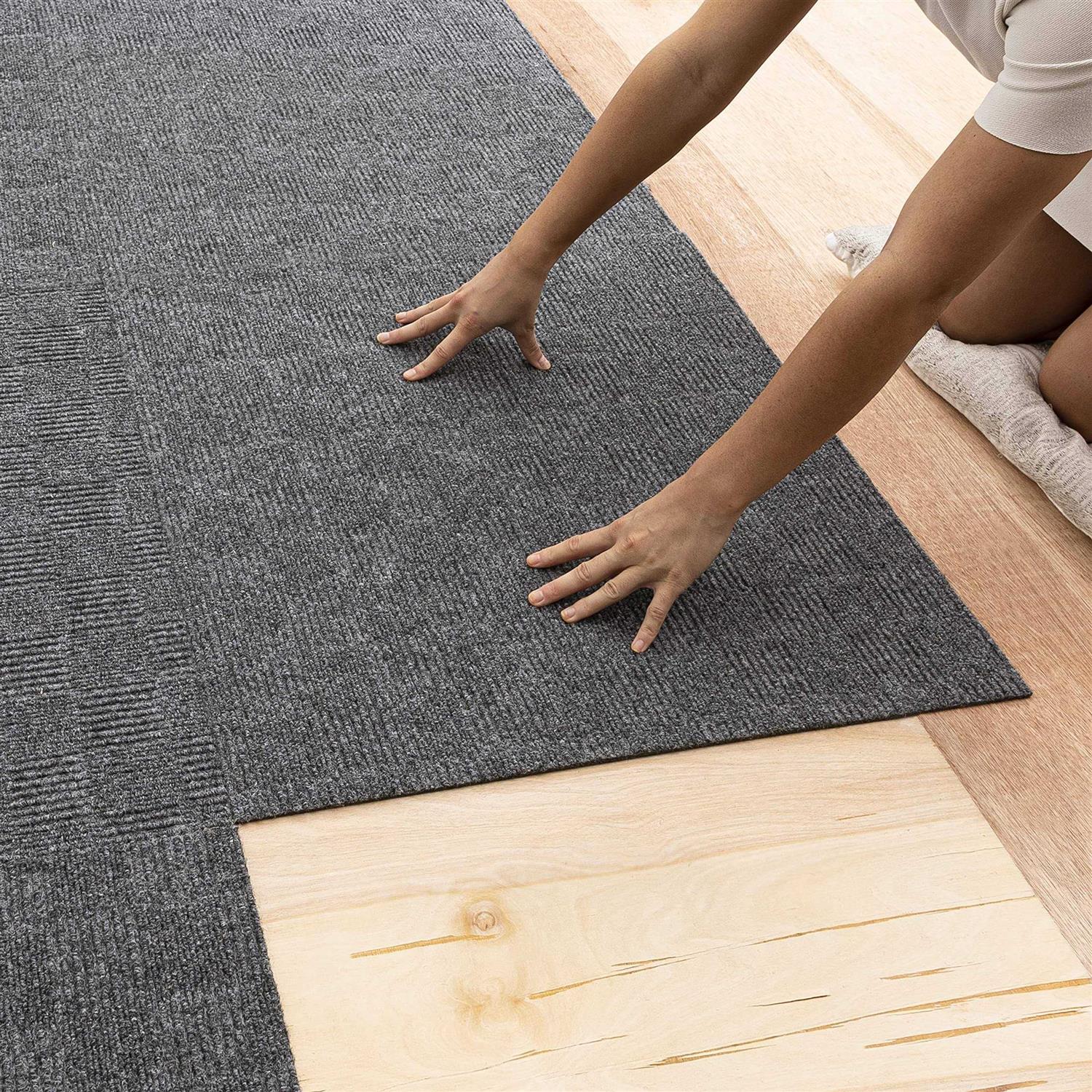 Mohawk Home Indoor Outdoor Peel and Stick Carpet Tile - Cheap Fitting