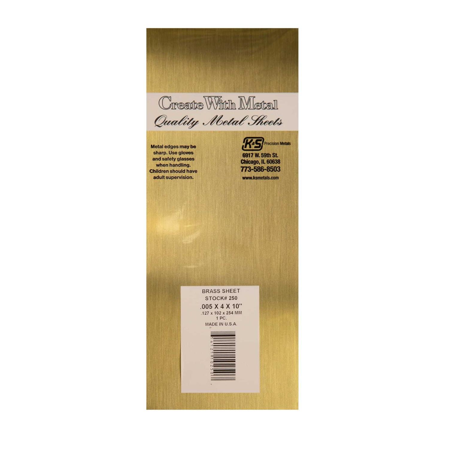 K&S Engineering Metal Brass Sheet - Cheap Fitting