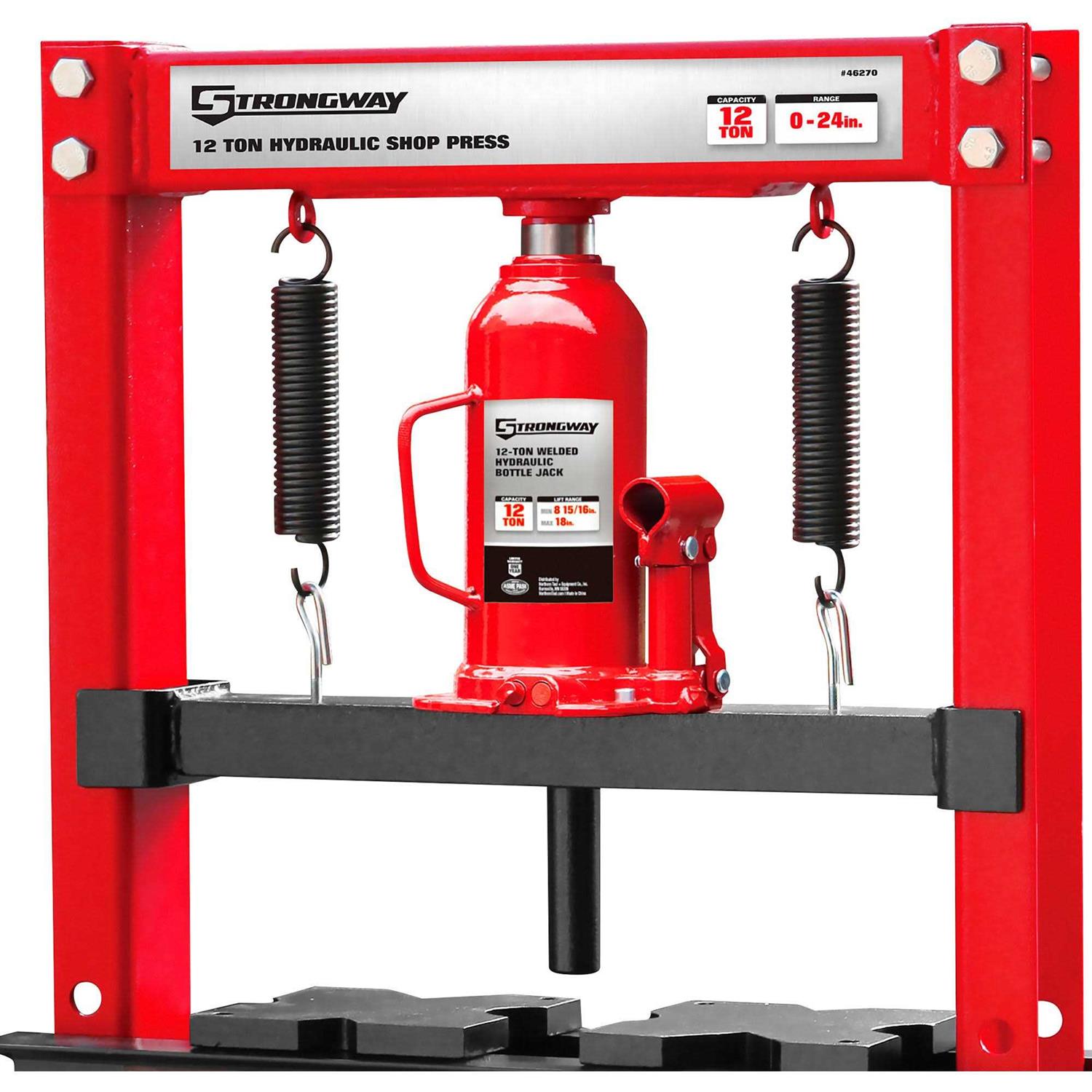 Strongway 12-Ton Hydraulic Shop Press - Cheap Fitting