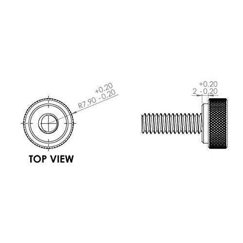 Primeonly27 5 Pack of 1/4-20 Knurled Shoulder Flat Tip Brass Thumb Screw - Cheap Fitting