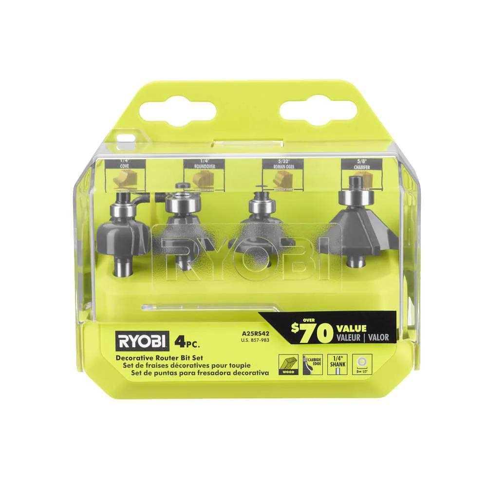 RYOBI Decorative Router Bit Set - Cheap Fitting