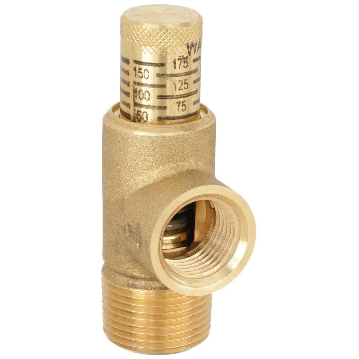 Watts Adjustable Relief Valve,3/4 x 1/2,175psi 530-3/4 - Cheap Fitting