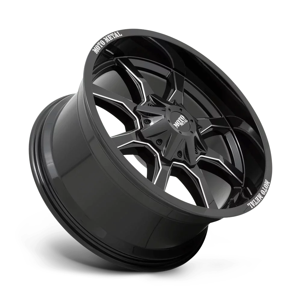Moto Metal Cast Aluminum Rim MO970 20X10 5X5.0/5.5 G-BLK MILL SPK 12MM, MO970210353B12 - Cheap Fitting