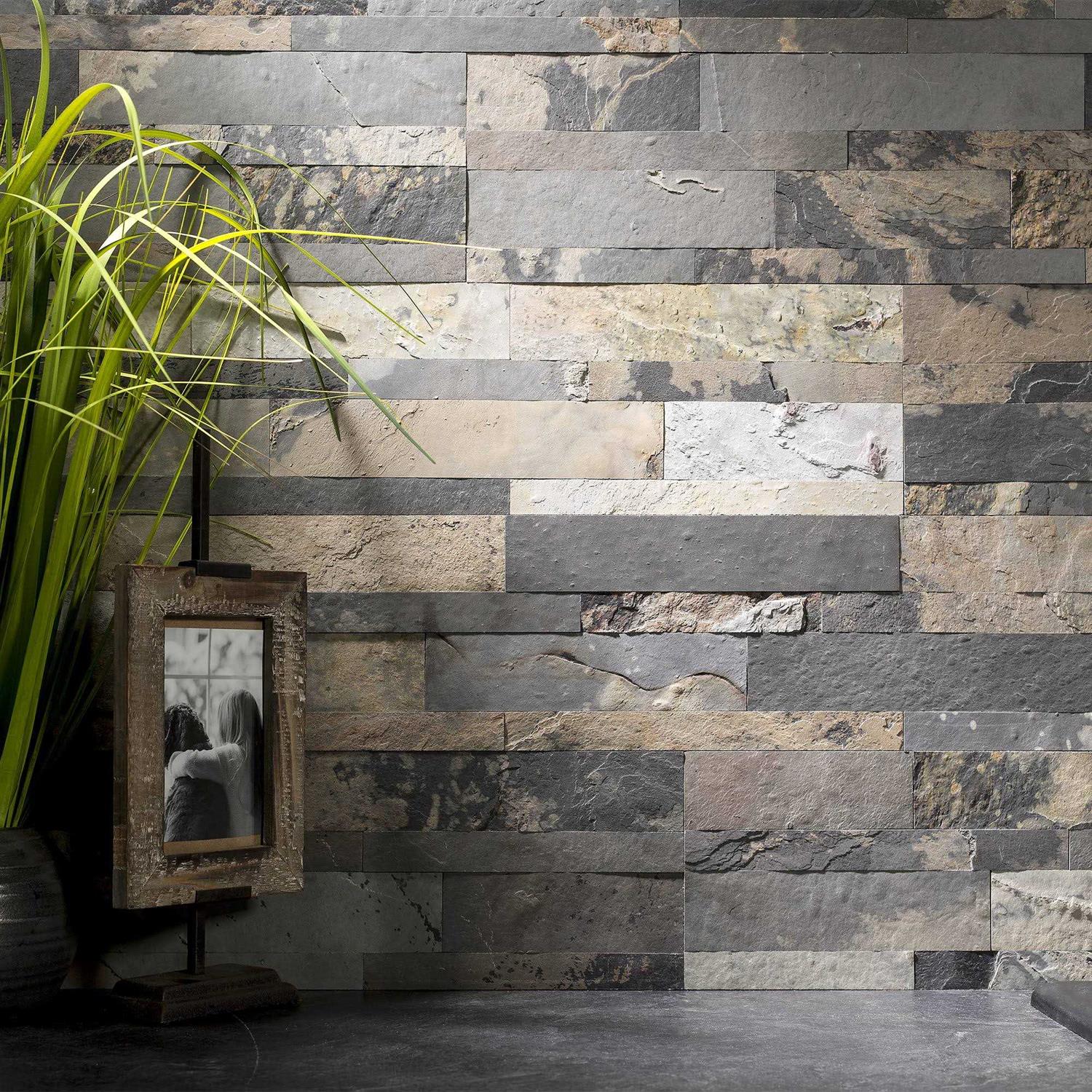 Aspect Peel and Stick Stone Overlay Kitchen Backsplash - Cheap Fitting