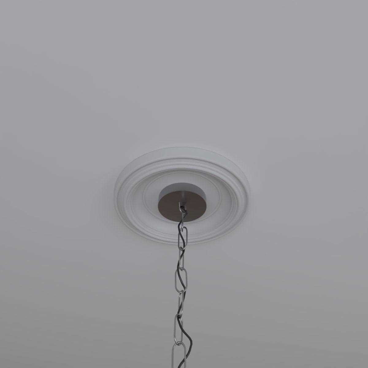 Ekena Millwork 3 1/2ID x 1 Traditional Thermoformed PVC Ceiling Medallion - Cheap Fitting