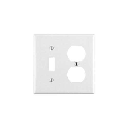Leviton 1-Gang White Telephone/Cable Wall Plate 88013 - Cheap Fitting