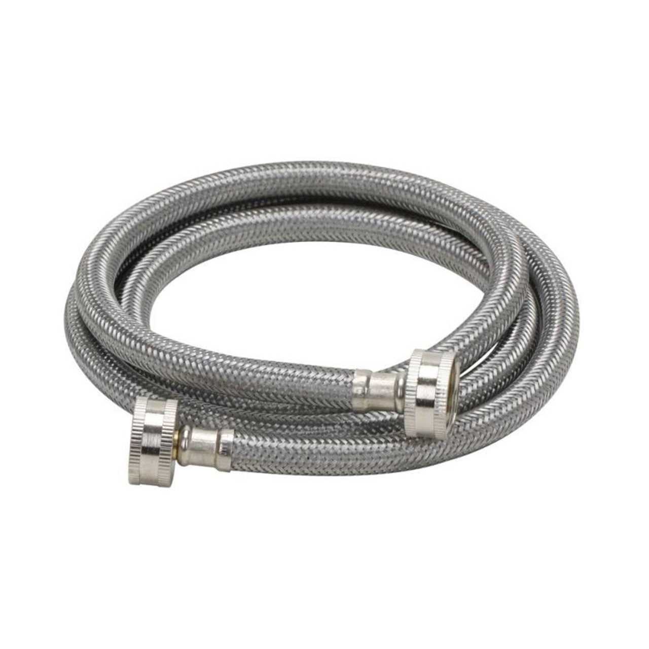 Fluidmaster B9WM48 Braided Stainless Steel Washing Machine Connector 3/4 inch Hose x 3/4 inch Hose - Cheap Fitting