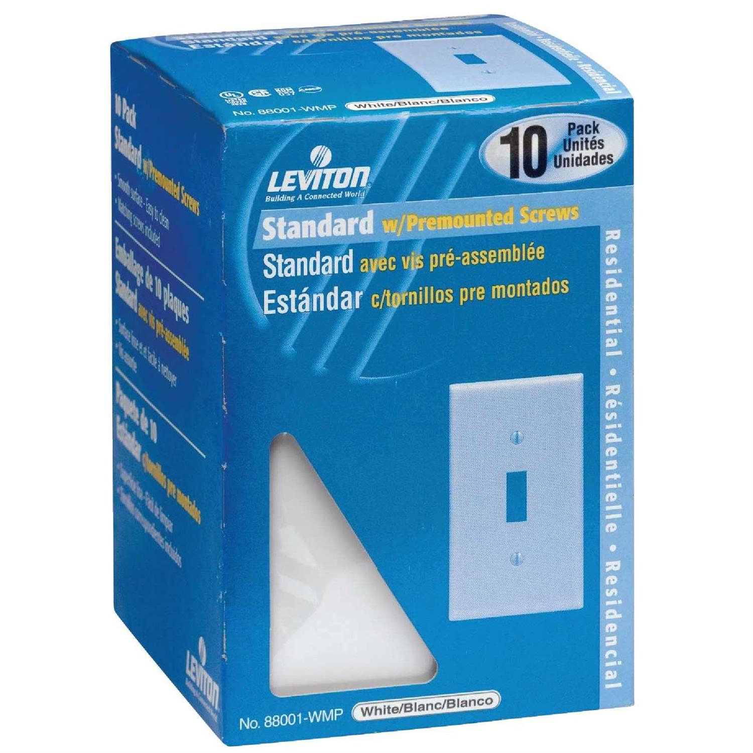 Leviton 1-Gang Toggle Switch Wallplate - Cheap Fitting