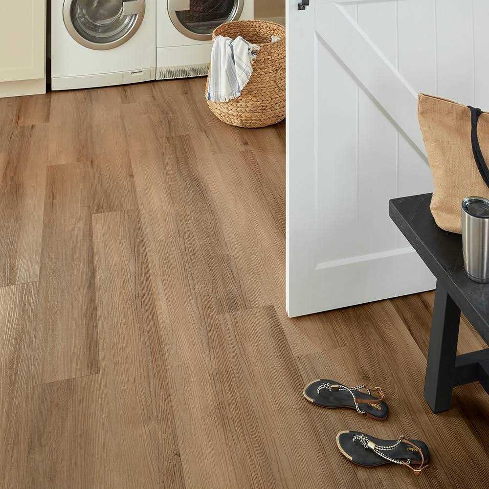STAINMASTER Hickory Waterproof and Water Resistant Interlocking Luxury Vinyl Plank - Cheap Fitting