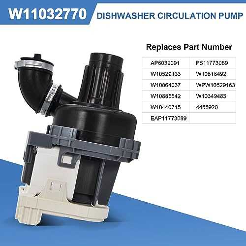 W11032770 Dishwasher Circulation Pump Compatible with Whirlpool Amana - Cheap Fitting