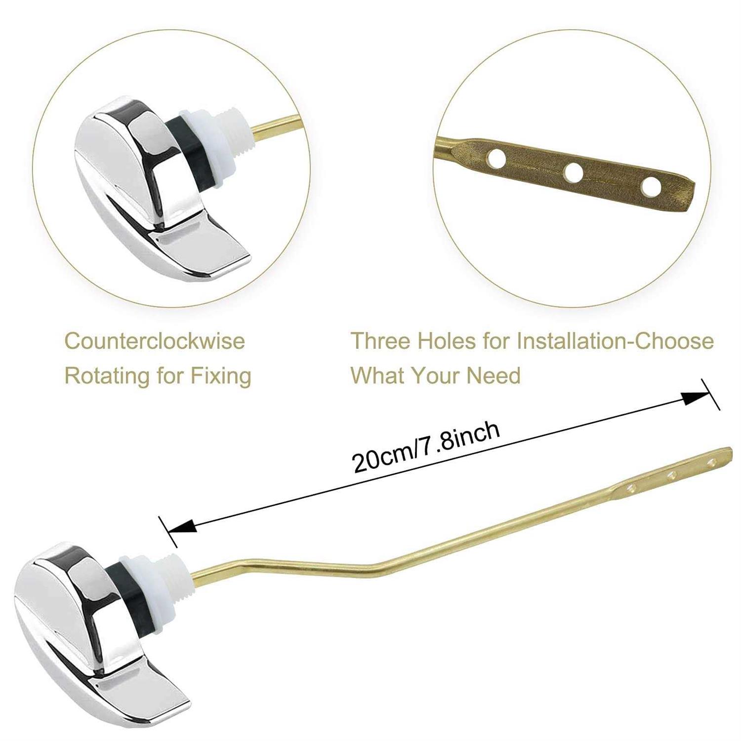 NCWIND Toilet Flush Lever Handle Universal Toilet Handle Replacement for Toilet Tank - Cheap Fitting