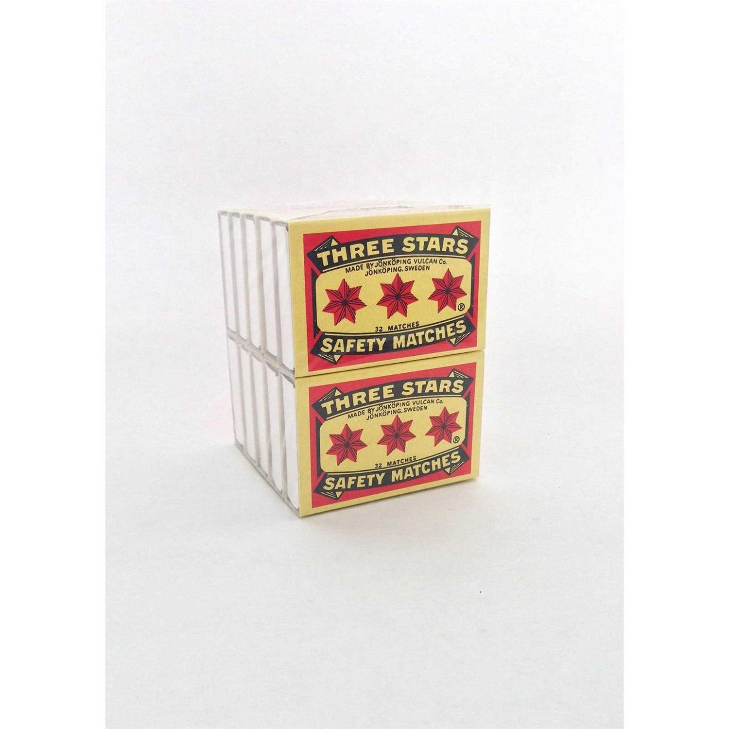 Swedish Match Three Stars Safety Matches - Cheap Fitting