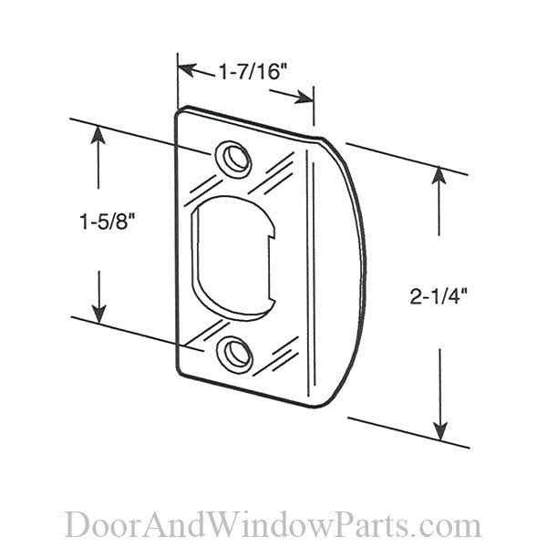 Prime Line E 2309 – Deadlatch Door Strike, Chrome - Cheap Fitting