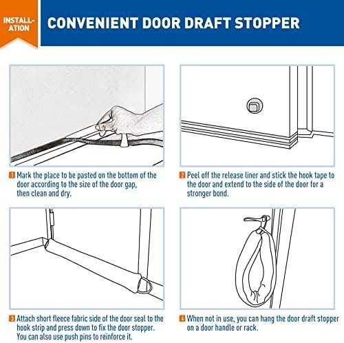 MAGZO Door Draft Stopper Under Door Noise Door Stopper Weighted Blocker - Cheap Fitting