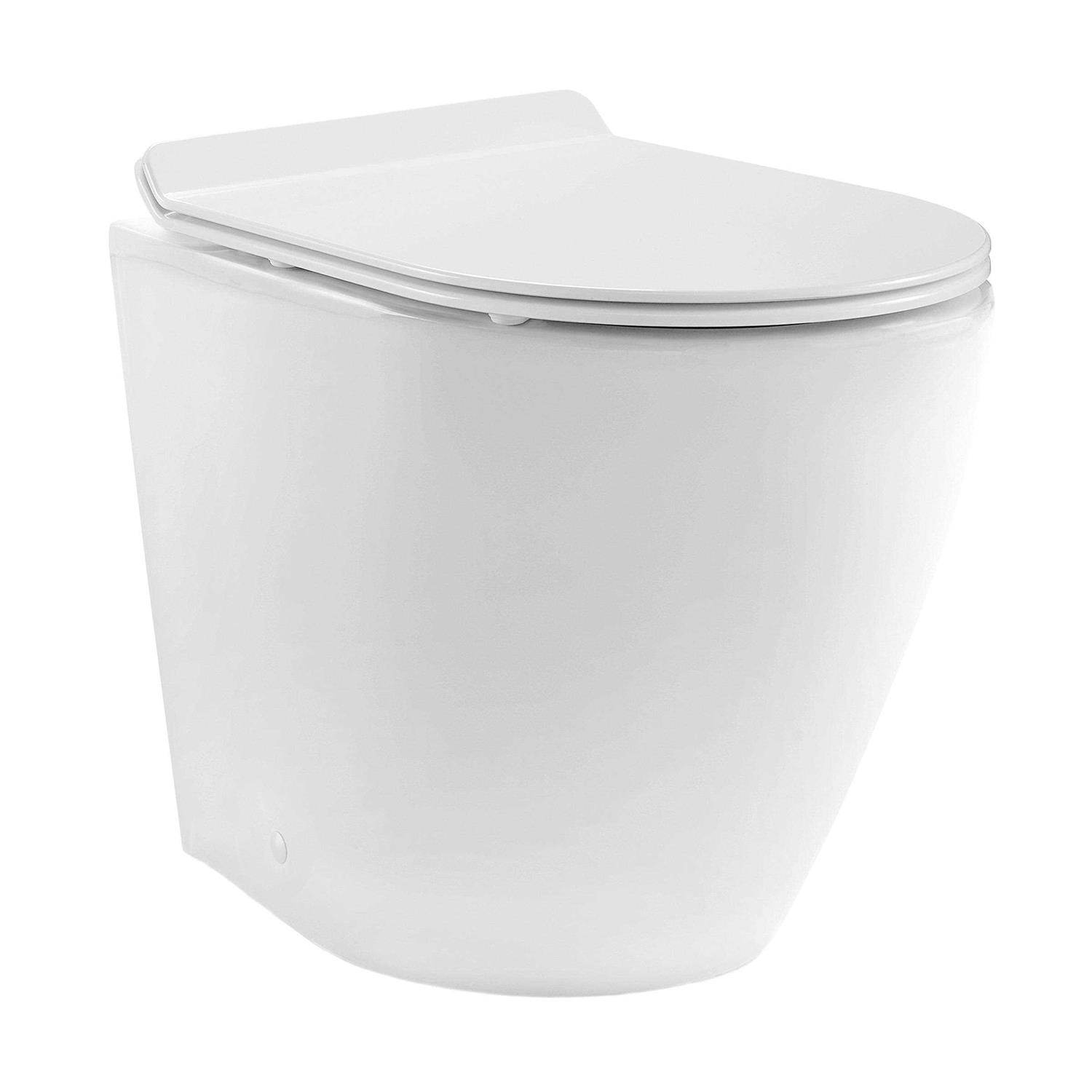 Swiss Madison St. Tropez Back to Wall Concealed Tank Toilet Bowl Bundle SM-WK514-01C - Cheap Fitting