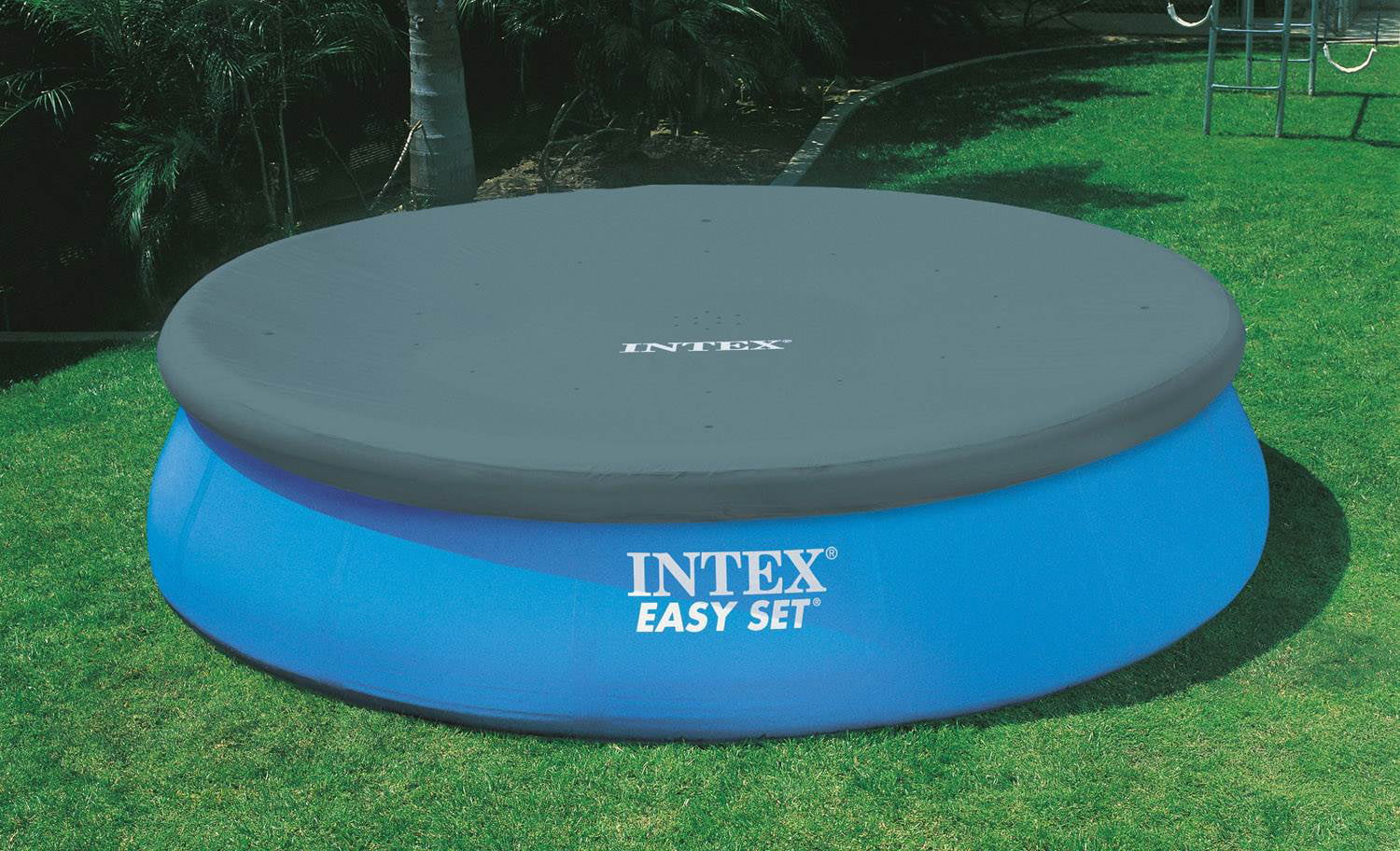 Intex 15ft x 42in Easy Set Inflatable Round Family Swimming Pool & Pump, Vacuum - Cheap Fitting