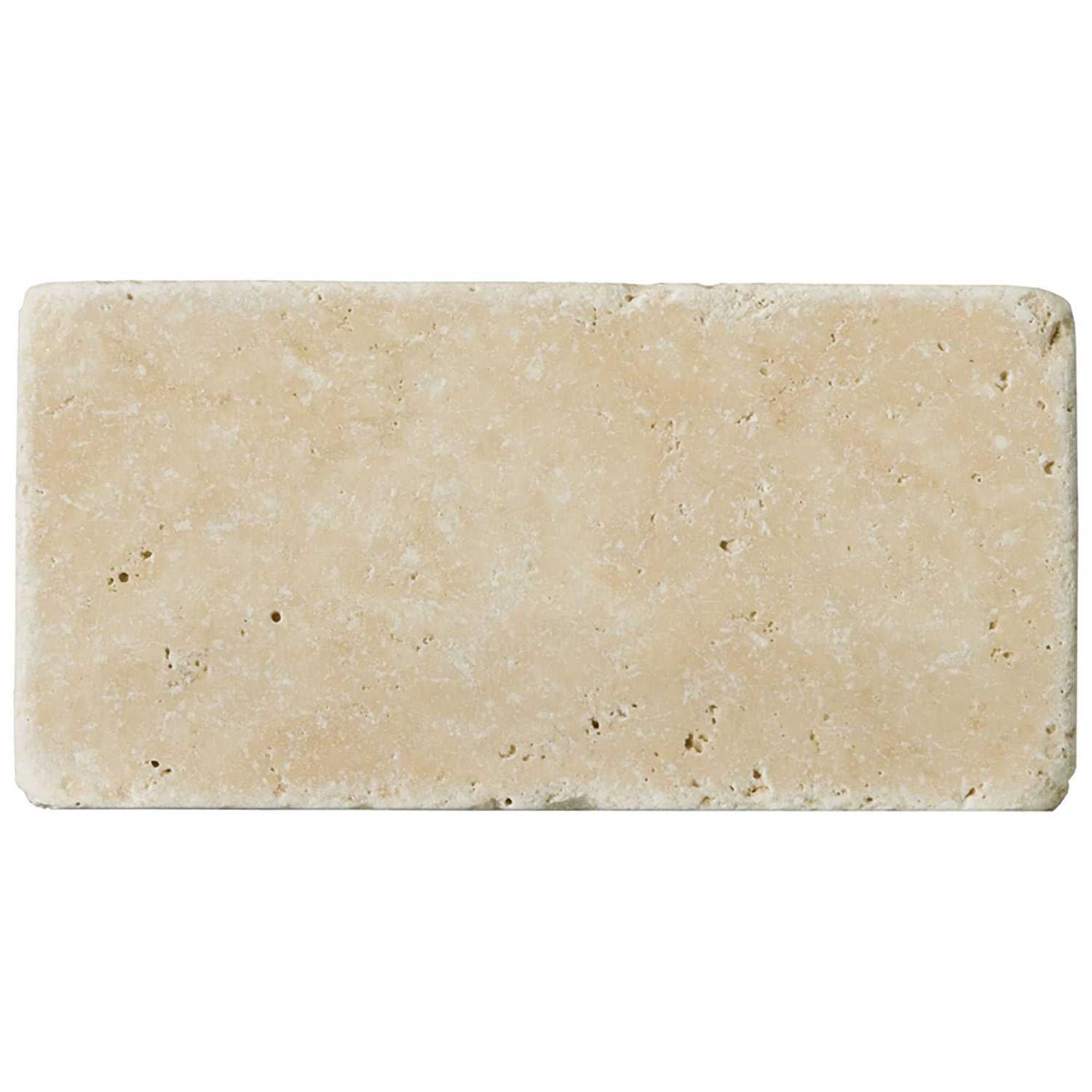 Emser Tile Trav Fontane Tumbled Ivory Classic 2.91 in. x 5.87 in. Travertine Wall Tile - Cheap Fitting