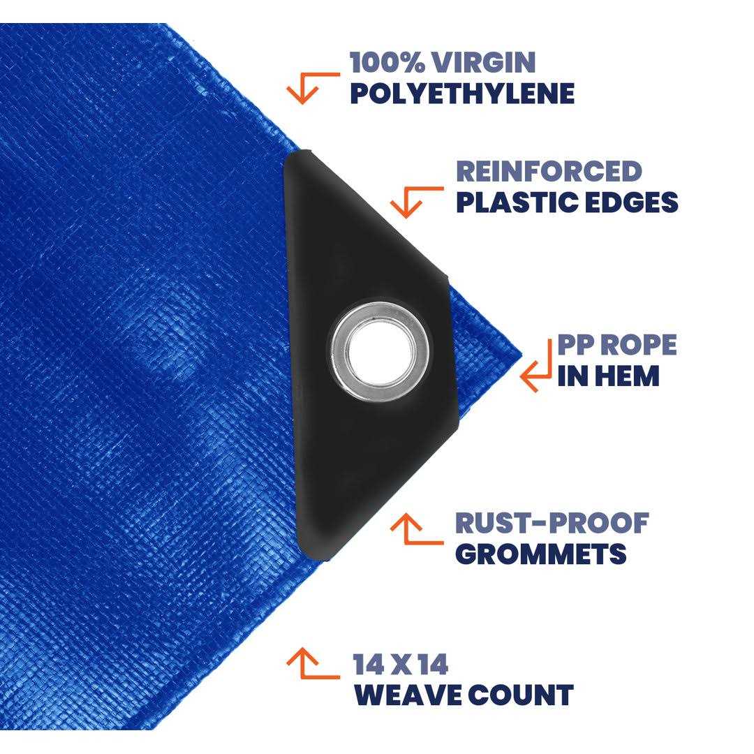 Tarpco Safety Heavy Duty Mil Tarp Cover - Cheap Fitting