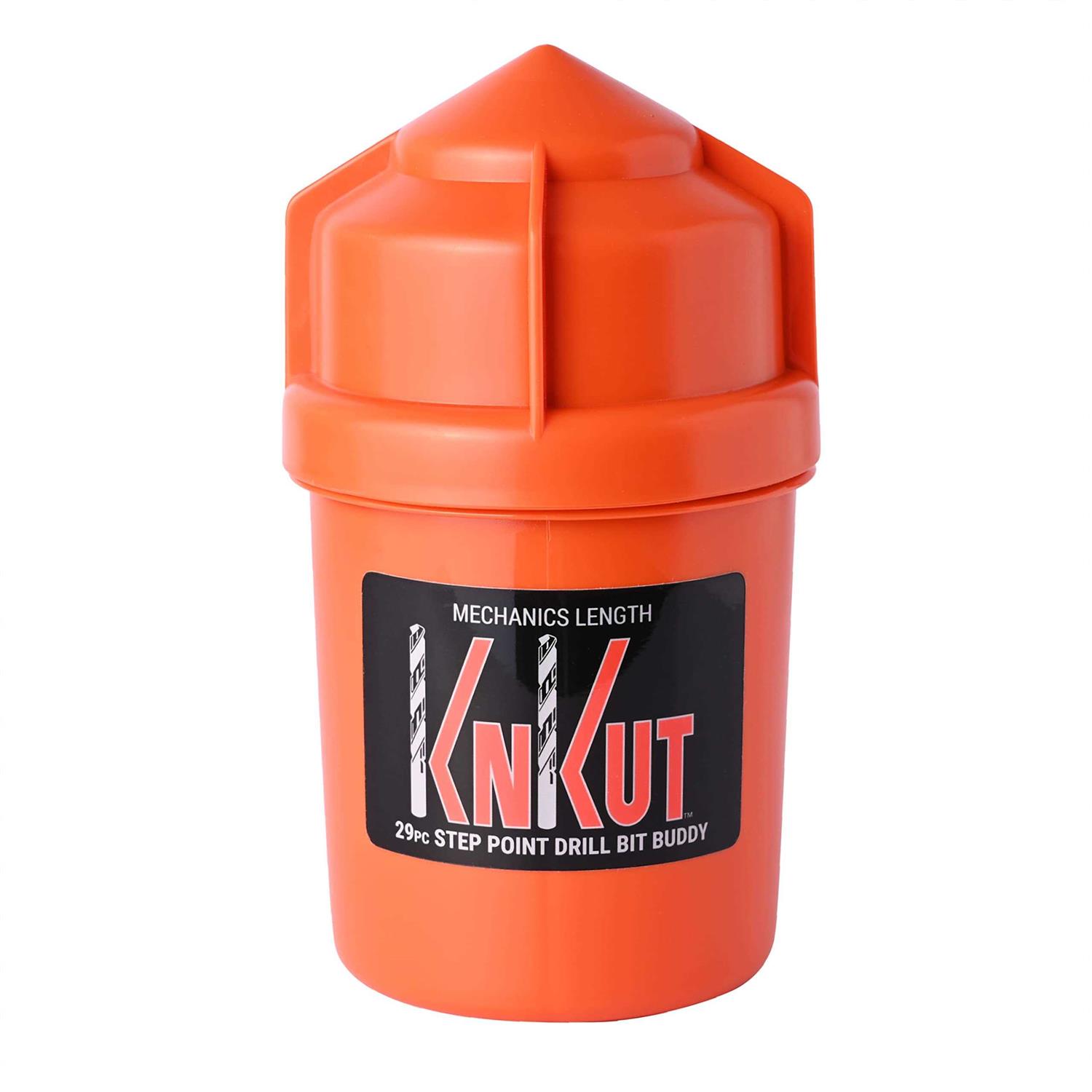 KnKut 29 Piece Drill Buddy Mechanics Length Step Point Drill Bit Set 1/16-1/2 by 64ths 29KK10DB - Cheap Fitting