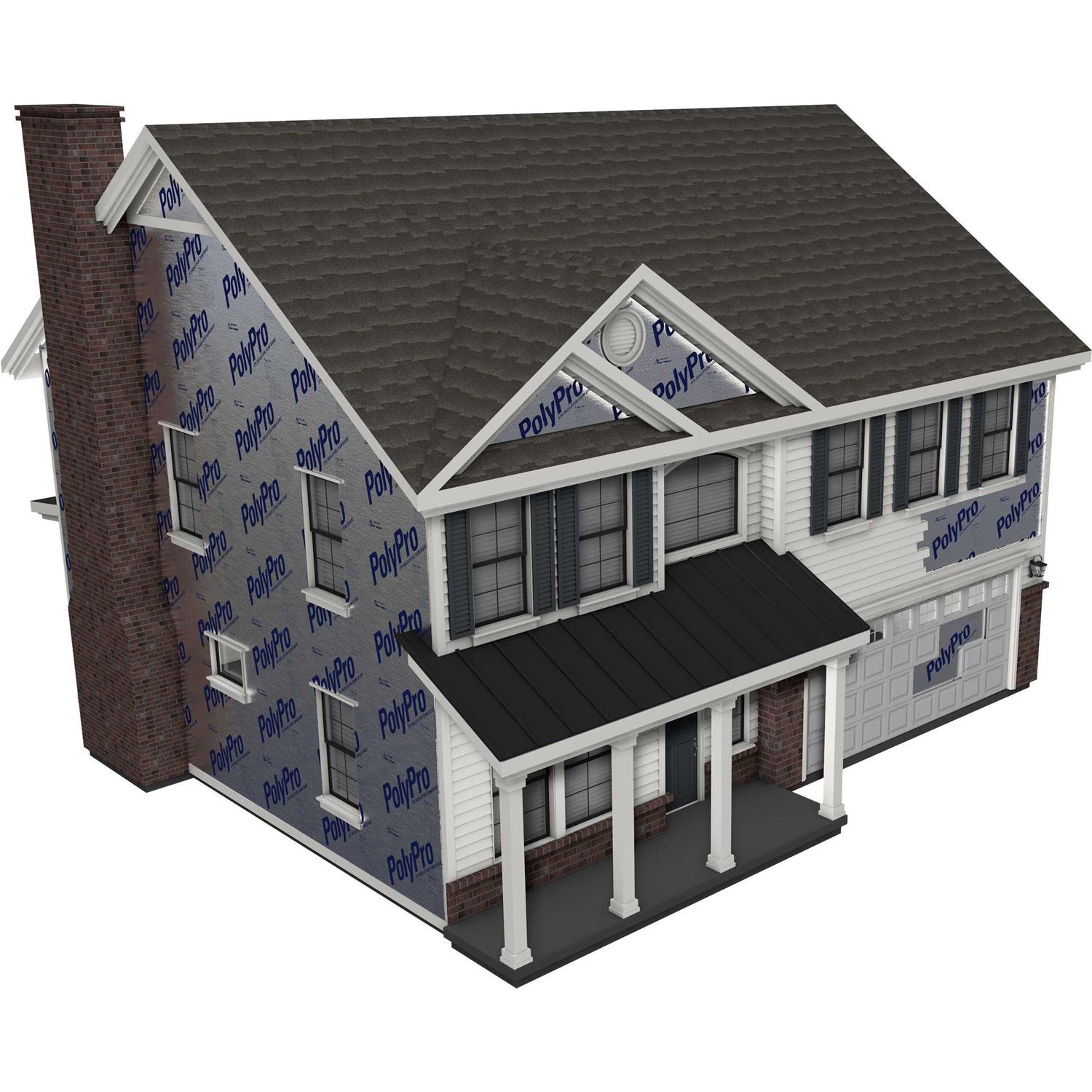 Perma R Products R 7.8 2-in x 4-ft x 8-ft Faced Polystyrene Garage Door Board Insulation 78920 - Cheap Fitting