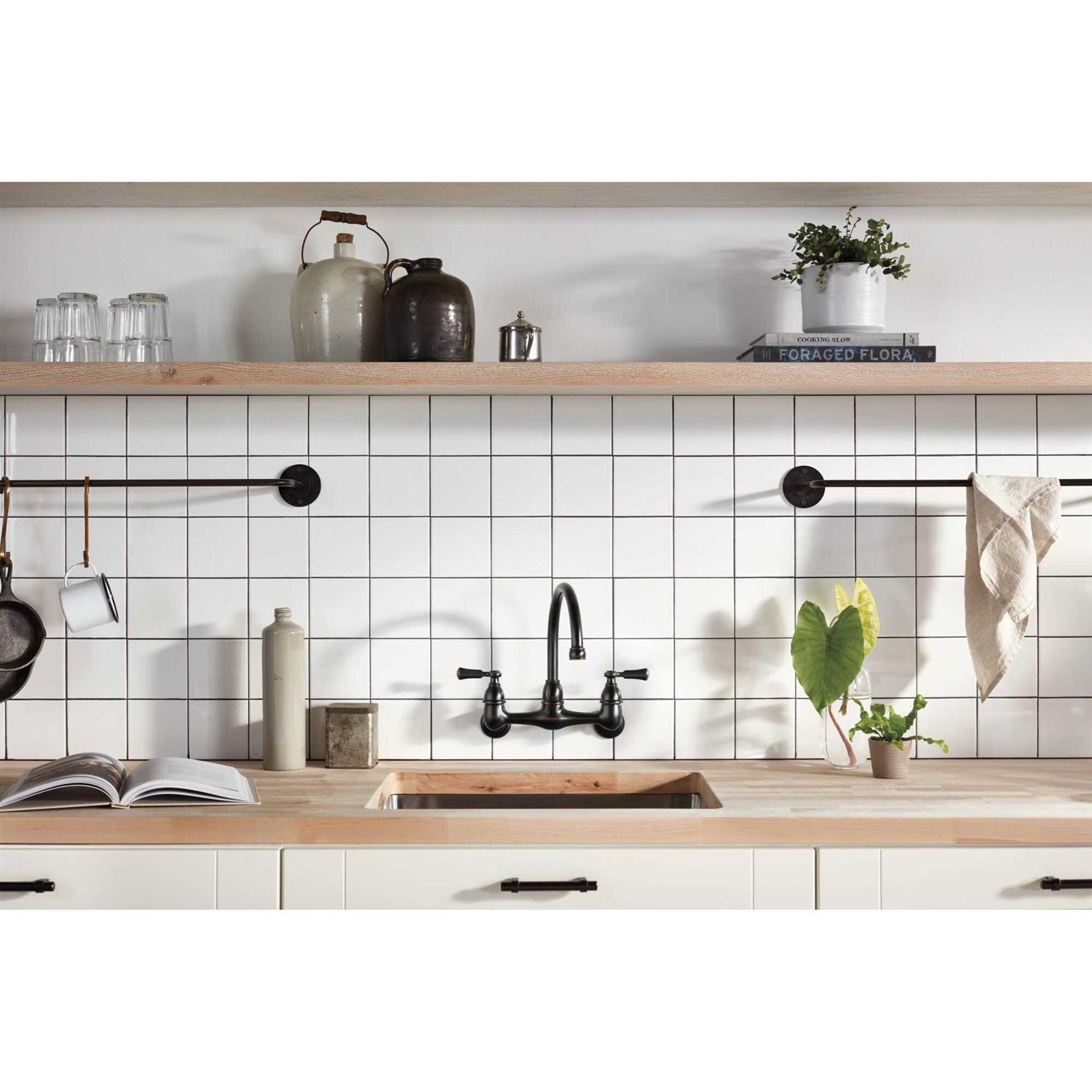 Peerless Elmhurst Two-handle Wall-mount Kitchen Faucet P2765LF - Cheap Fitting