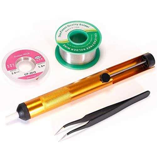 YIHUA 853D 2A USB SMD Hot Air Rework Soldering Iron Station, DC Power Supply 0-15V 0-2A with 5V USB Charging Port and 35 Volt DC - Cheap Fitting