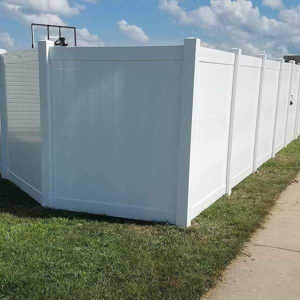 Weatherables 4 in. x 4 in. x 8 ft. White Vinyl Fence Blank Post - Cheap Fitting