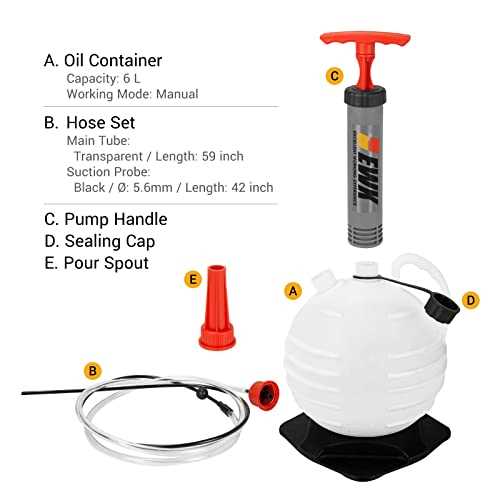 Ewk 6l Vacuum Oil Extractor Pump Fluid Extractor Oil Change Pump for Automotive and Marine - Cheap Fitting