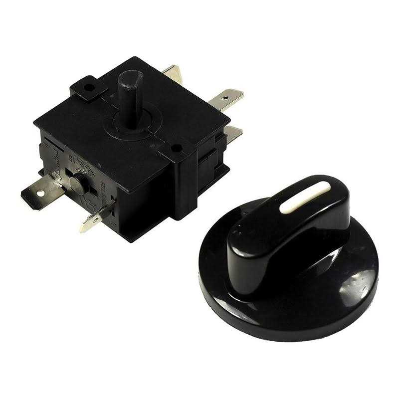 HQRP Heavy-Duty Rotary Switch 4-Position 3-Speed 120V-250V - Cheap Fitting