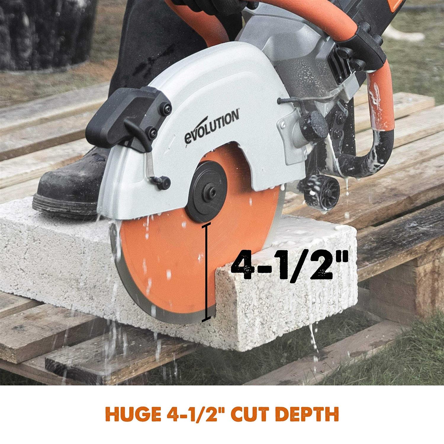 Evolution 12 in. Electric Concrete Cut-Off Saw - Cheap Fitting