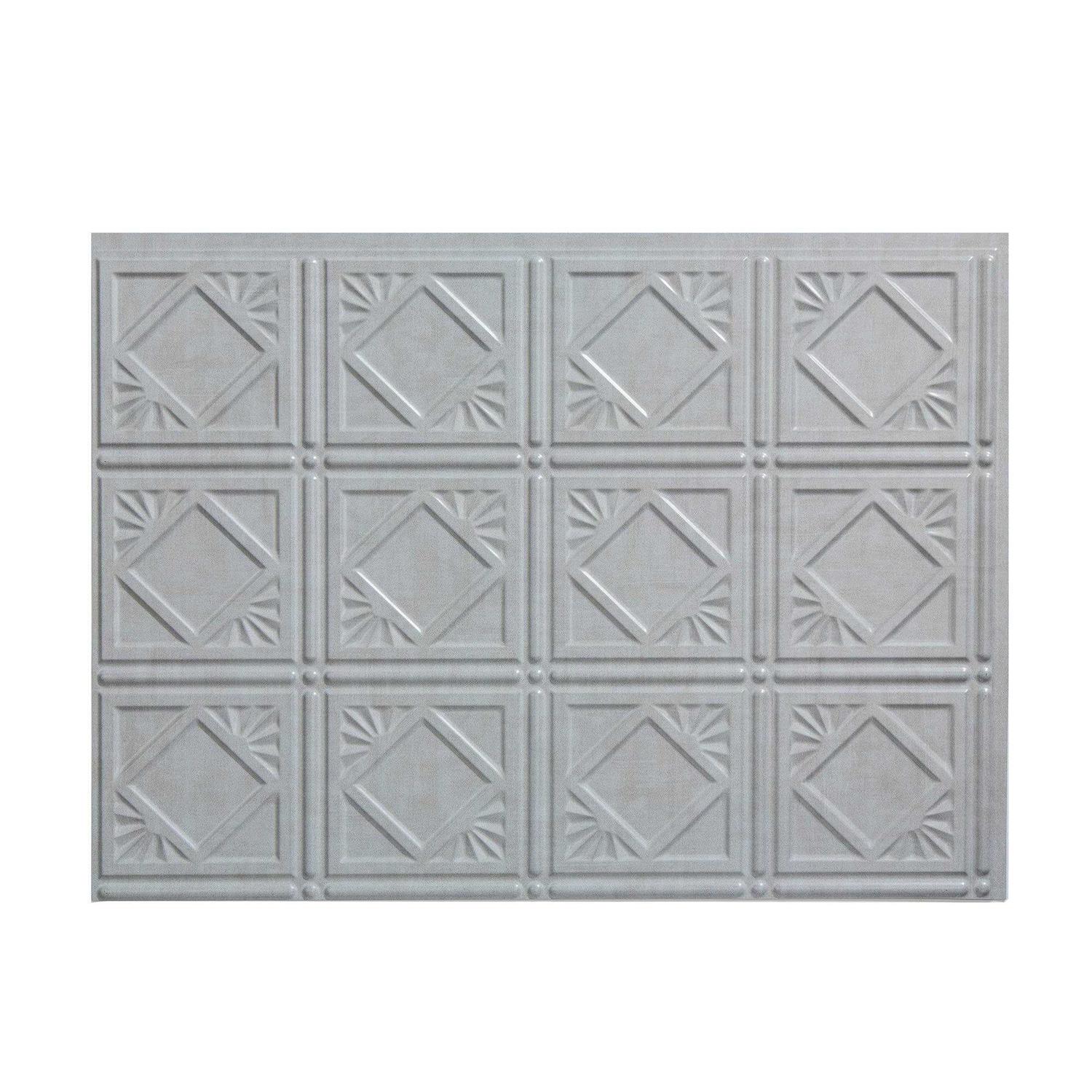 Fasade Traditional Style/Pattern 4 Decorative Vinyl 18in x 24in Backsplash Panel - Cheap Fitting