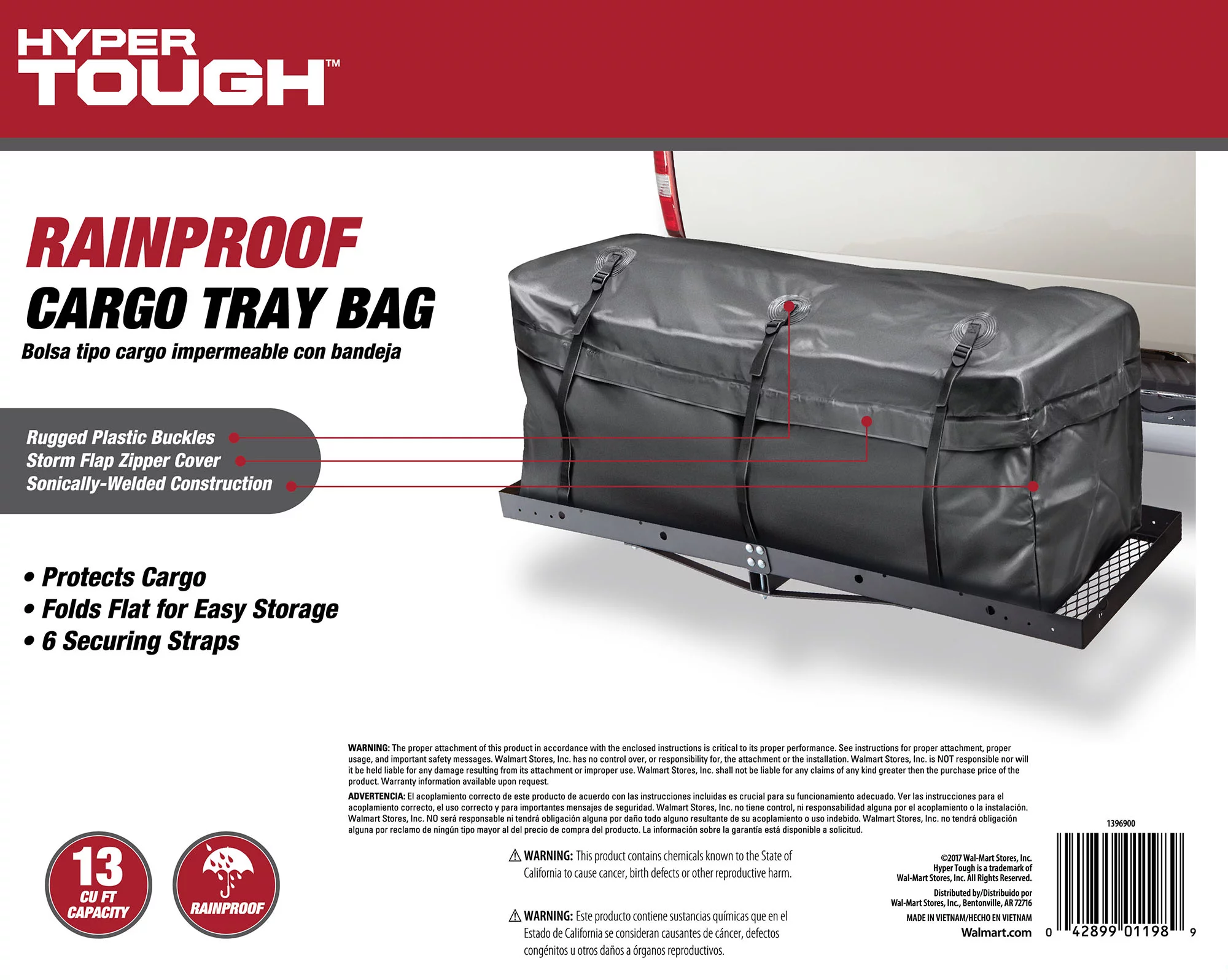 Hyper Tough Rainproof Cargo Tray Bag - Cheap Fitting