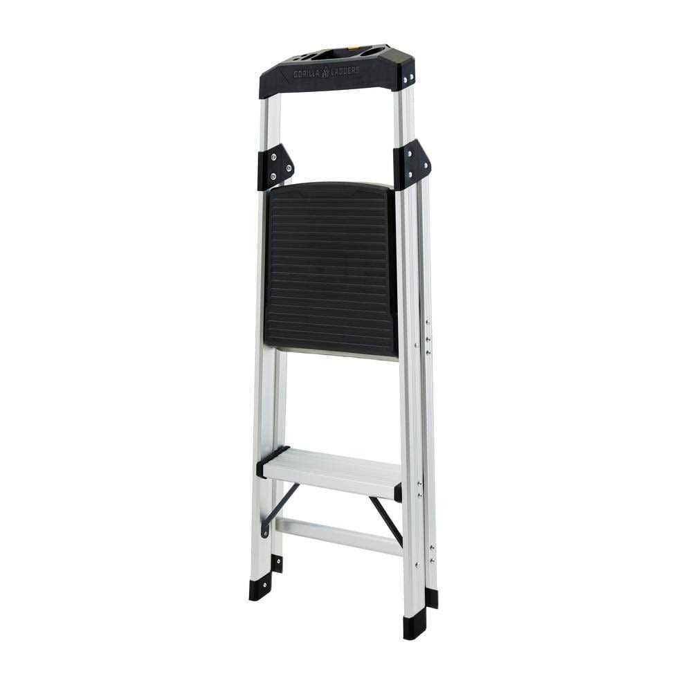 Gorilla Ladders 2-Step Aluminum Step Stool Ladder - Cheap Fitting