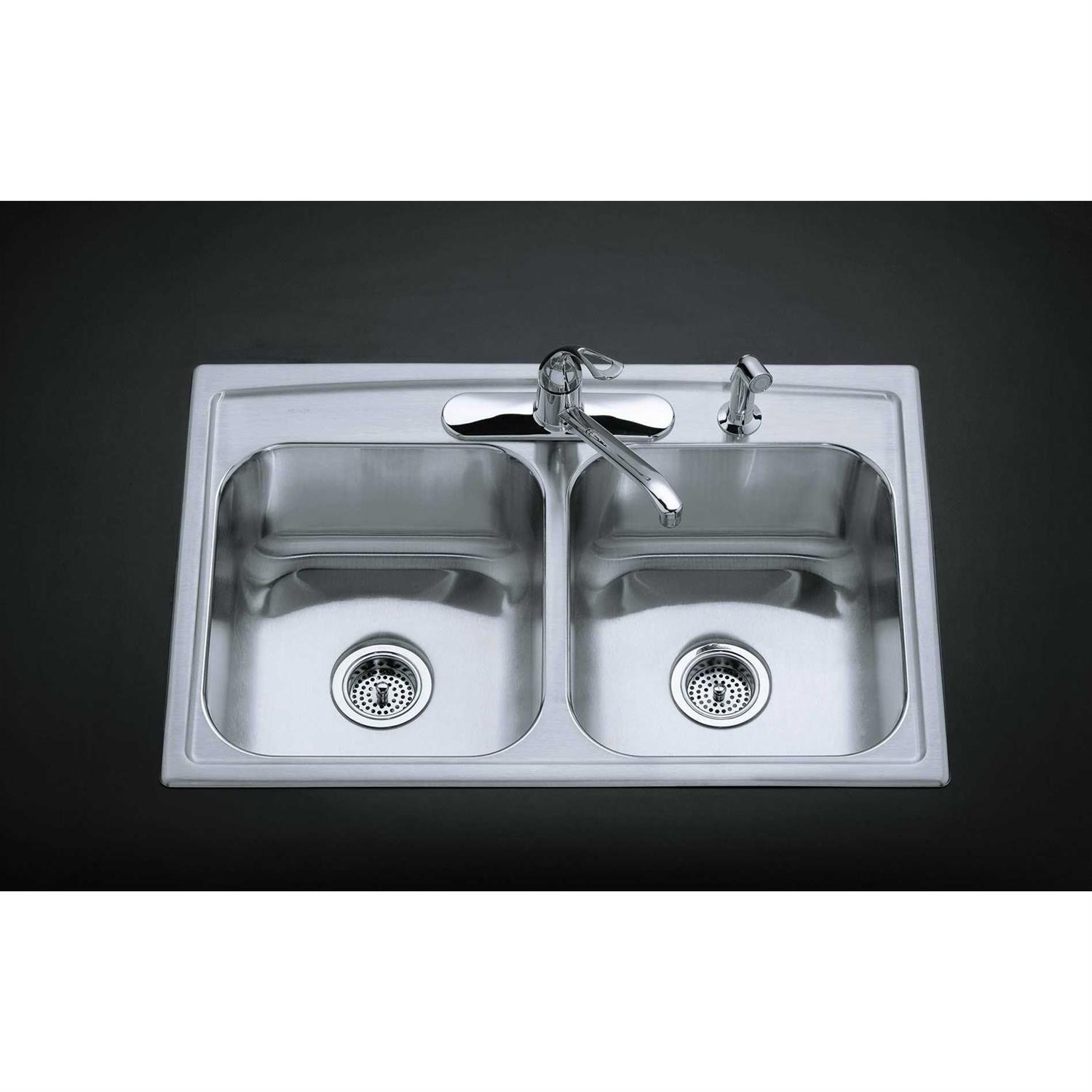 KOHLER K-8814-CP Stainless Steel Sink Strainer - Cheap Fitting