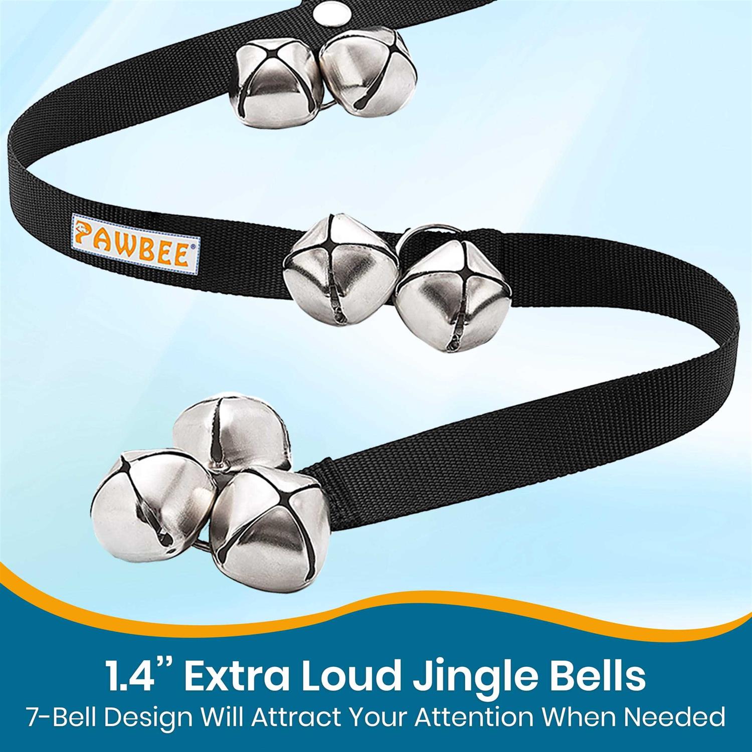 PAWBEE Dog Bell for Door Potty Training Set of 2 Adjustable Dog Doorbell Puppy Training - Cheap Fitting