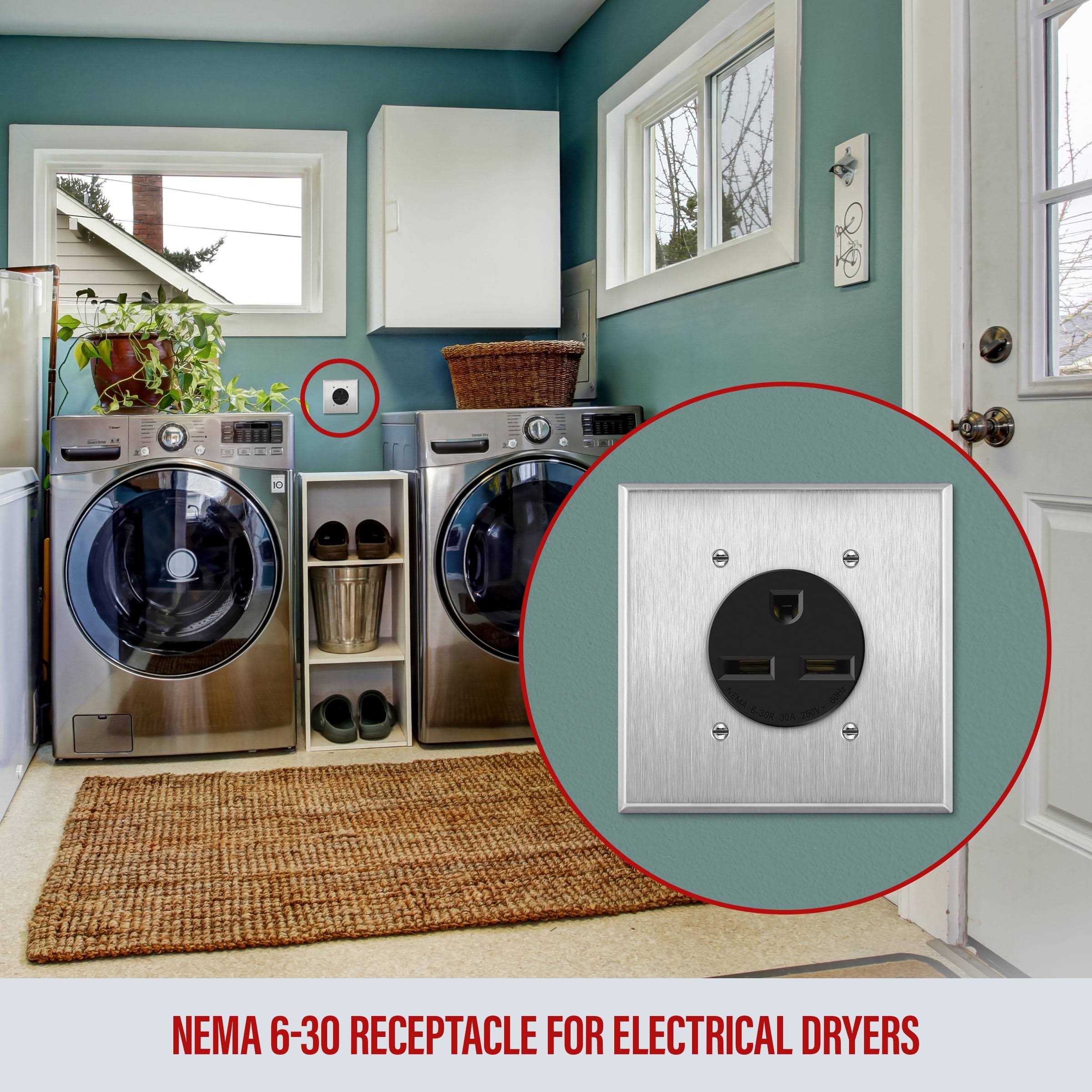 Enerlites 30 Amp 125/250V Nema 6-30R Power Outlet Heavy-Duty 30A Receptacle 65300-BK - Cheap Fitting