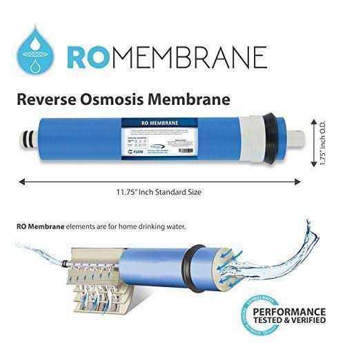 Express Water Fltmeme50 Reverse Osmosis Membrane RO Membrane 50 GPD Water Filter Replacement - Cheap Fitting