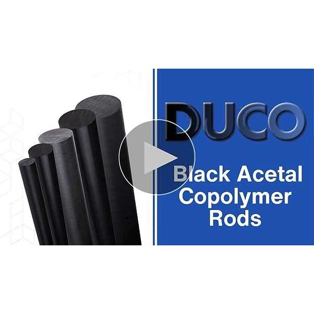 Duco Black Acetal Copolymer Rod Diameter Length - Cheap Fitting