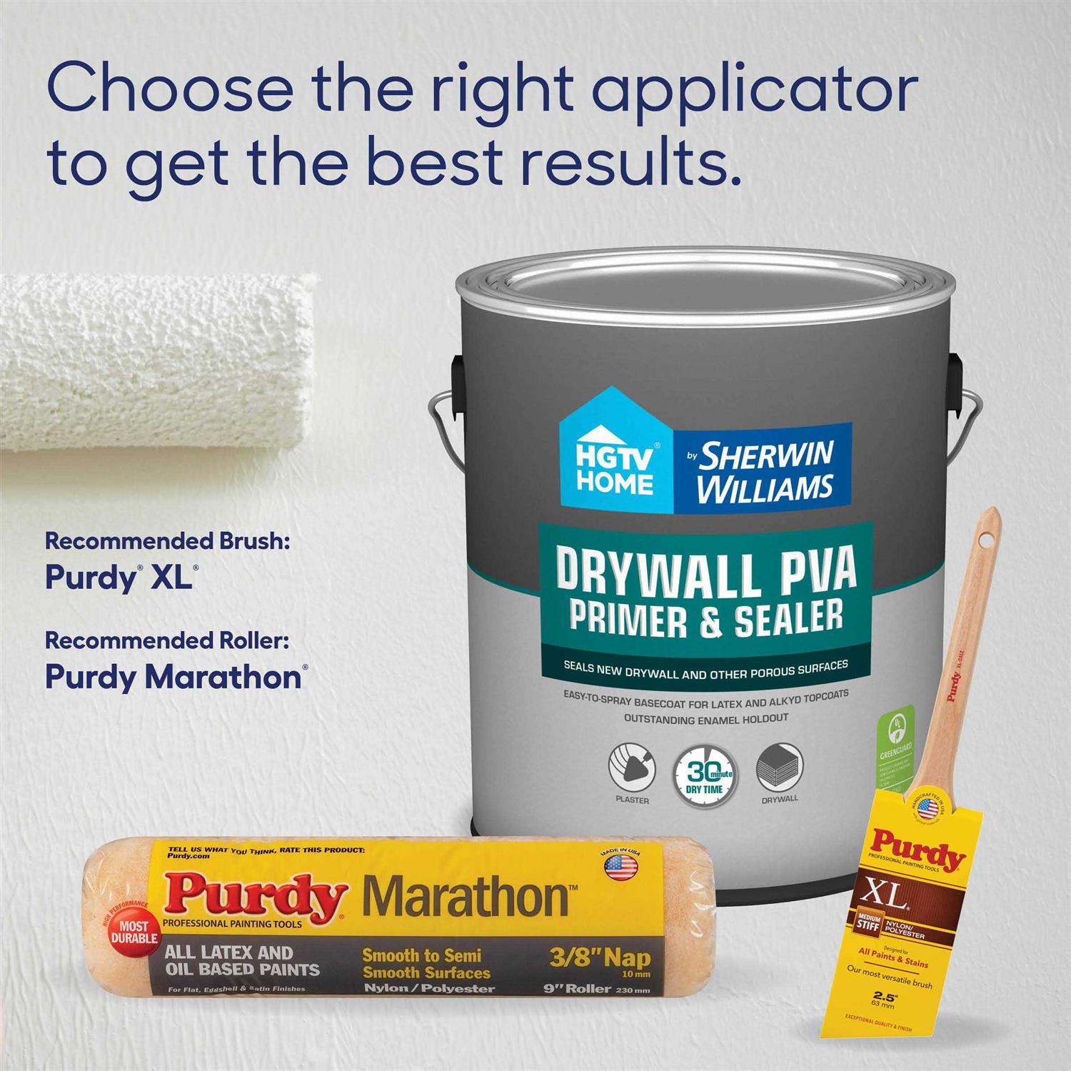 HGTV Home by Sherwin-Williams Drywall PVA Primer HP5474400-20 - Cheap Fitting