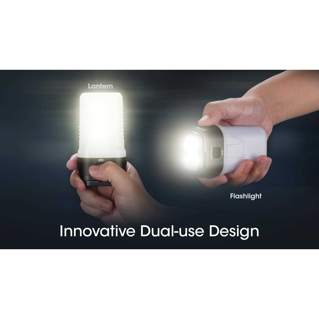 Nitecore LR70 3-in-1 3000 lumen Rechargeable Lantern Flashlight - Cheap Fitting